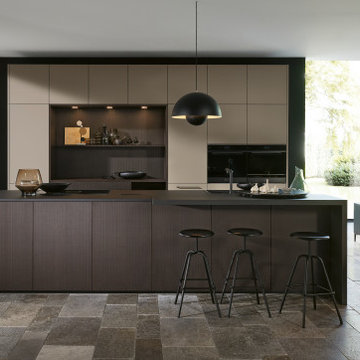 Holzdekor gerillt - ARTLINE Stripe Wood Coffee
