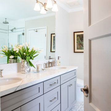 Classic Gray & White Bathroom