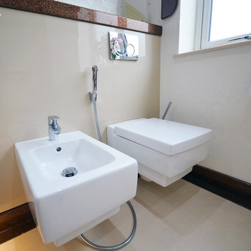 Versital Case Study: Copper Sparkle and Marble Bathroom