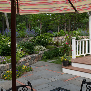 Terraced slope garden