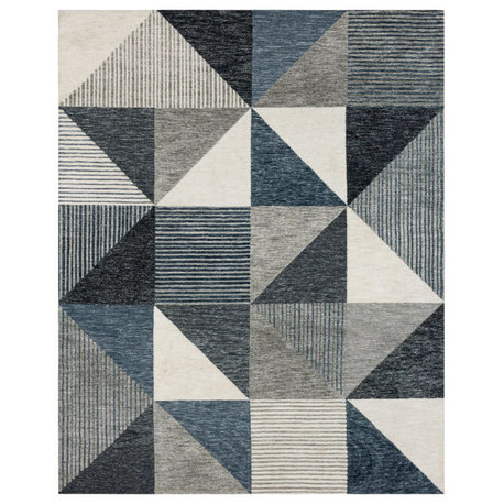 Karastan Rugs Oblique Blue 5' 3" X 7' 10" Area Rug