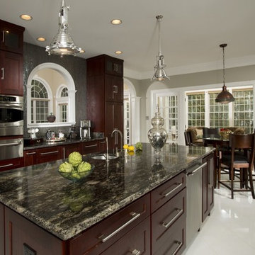 Contemporary, Gourmet Kitchen in Mount Vernon is a Cook's Dream by Michael Nash