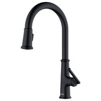 Karran KKF330 1-Handle Pull Down Dual Function Sprayer Faucet, Matte Black