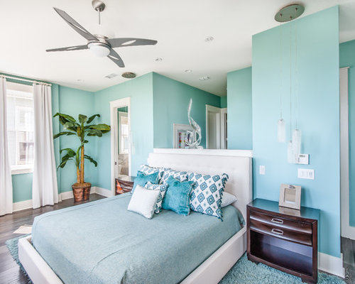 Tiffany Bedroom Design Ideas Remodels And Photos With Blue Walls Houzz