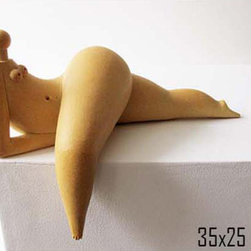 Ceramic Nude sculpture for table or fireplace - Products