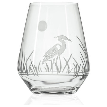 Heron Stemless Wine Glass 18oz | Set of 4