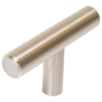 Design House 182642 T-Pull 1-9/16 Inch Bar Cabinet Knob - Pack of - Stainless