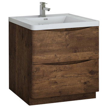 Fresca Tuscany 32" Rosewood Cabinet With Integrated Sink