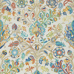 Company C - Acacia Multi Rug, 3x5 - A colorful celebration of the centuries-old Tree of Life pattern, our unique interpretation uses bright, unexpected hues for a fresh take on a classic design symbolic of growth and new beginnings. Meticulously hand-tufted with a loop pile of 100% wool, Acacia's diversity of lush jewel tones against a natural ivory ground offers endless possibilities for pairing.
