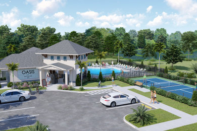 3D Exterior rendering (Oasis Club House)