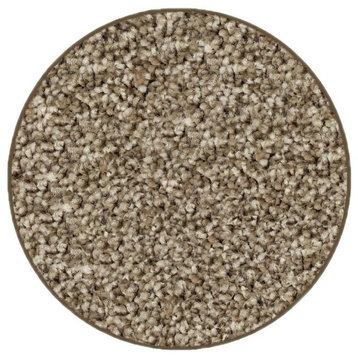 Warm Touch 35 oz. Carpet Rug Collection Browest Rusty Opal Round 12'