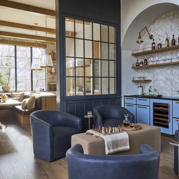 Custom Home Bar with Character