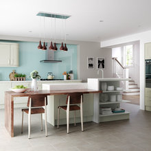 Kitchen island change in elevation