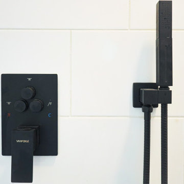 Clean and Modern Lines on the Shower System
