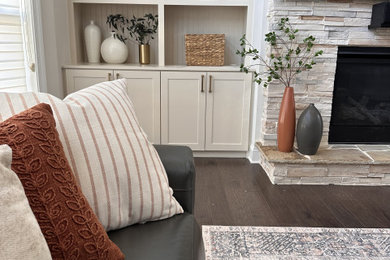 Family room - modern family room idea in Atlanta