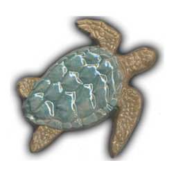 8" Large Sea Turtle - Mosaic Tile