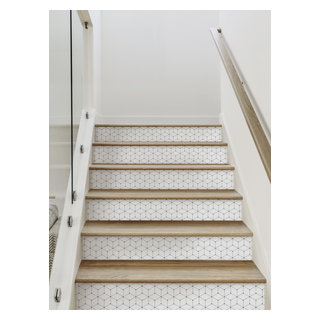 Geometric Cube Peel and Stick Stair Riser Strips - Contemporary