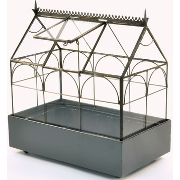 H Potter Plant Terrarium Container Wardian Case Indoor Glass Planter