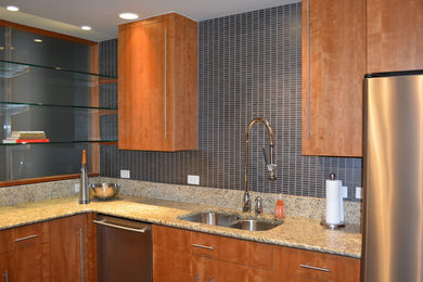 Minimalist kitchen photo in Denver