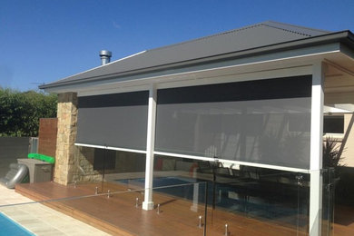 Wire guide awnings