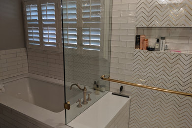 Inspiration for a craftsman bathroom remodel in Austin