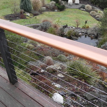 Wood and Stainless Cable Rail Renovation