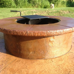 Concrete Patio and Fire Feature - Hugo, MN - Fire Pits