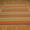 100% Wool Striped Durie Kilim Flat Weave Hand Woven Oriental Rug