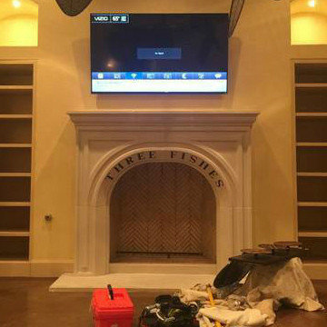 TV Mounting Over Fireplace
