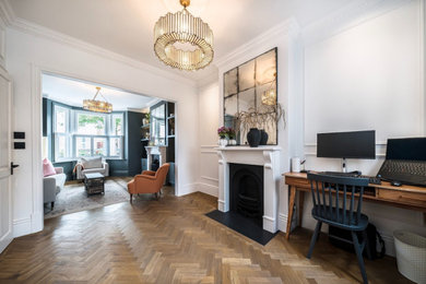 This is an example of a home office in London.