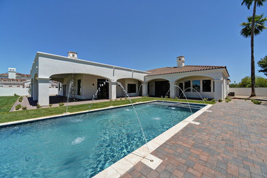 Inspiration for a mediterranean patio remodel in Phoenix