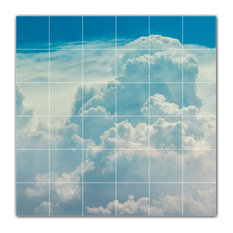 Clouds Ceramic Tile Wall Mural HZ500383-66S. 25.5" x 25.5"