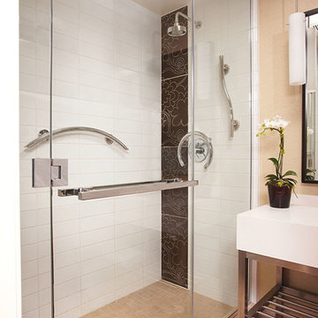 Wave Shower Bar in Downtown LA Hotel Bathroom