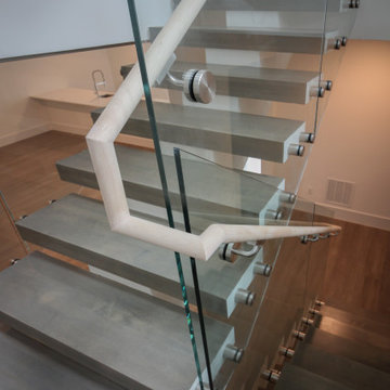 Project #80 | Mono-Beam Staircase with Glass Panels
