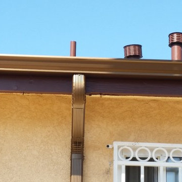 5 inch K-Style Gutters in Rustic Copper Aluminum, South Los Angeles