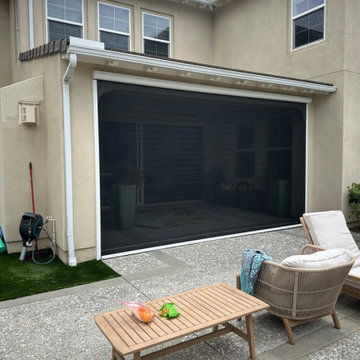 Motorized California Room Patio Screen & Shade Installed Orange County