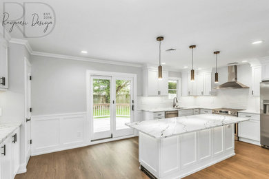 Transitional kitchen photo in New York