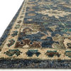 Blue Beige Hand Knotted jute Empress Area Rug by Loloi, 12'x15', 5'6"x8'6"