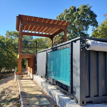Low-maintenance AZEK deck and custom cedar pergola in Crystal Falls