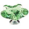 Cal Crystal Art X Glass Knob Starfish Seafoam Green -1 3/4" X 1 3/4"