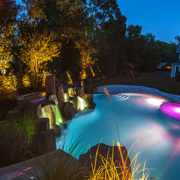 Swimming Pool Sun Shelf Design & Installation Bergen County Northern NJ