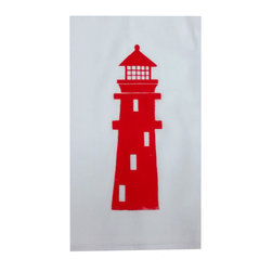 Coastal Assortment-Red Lighthouse - Dish Towels