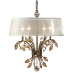 Uttermost - Uttermost Alenya 4-Light Metal Chandelier, Gold - Elegance doesn't always stem from the centerpiece placed on the dining room table, or come from the decorative extras curated thoughout the entryway. Sometimes, it's a striking focal point suspended overhead. Add instant refinement and shining style in your home with the Alenya 6-Light Shade Chandelier.