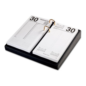 Leather Calendar Holder Base - Modern - Desk Accessories - by Dacasso