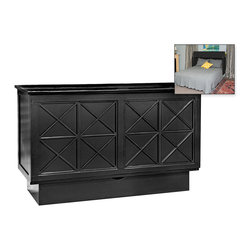 Arason Essex Creden-ZzZ Cabinet Bed | Black - Murphy Beds