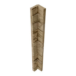 254-STACKED STONE INSIDE CORNER - 48"L X 4 3/4"W X 1 &frac12;"D - Wall Panels