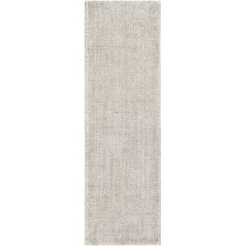 Messina Area Rug, Medium Gray/White, 2'6"x8'