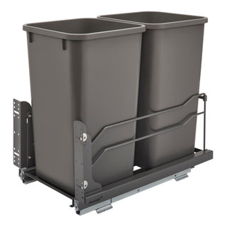 Door Mount Under Sink Waste Container, 8-785-30-DM2SS (Rev A Shelf)