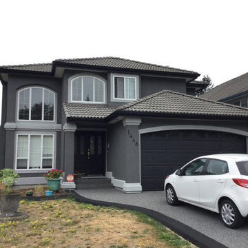 Exterior Stucco Spray Painting- After Photo