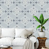 Tile Style Gray Wallpaper by Monor Designs, 24"x144"